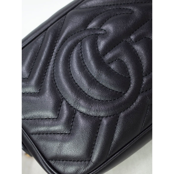 Gucci GG Marmont Quilted Mini Shoulder Bag Leather - Picture 6 of 8